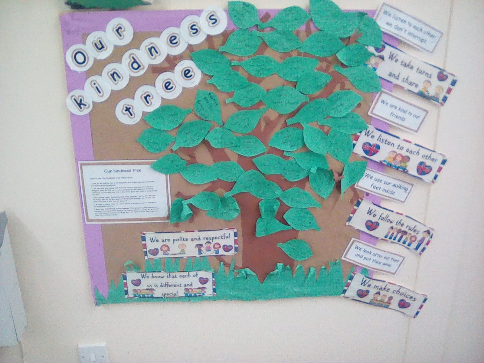 Our Kindness Tree is Sprouting Lots of Leaves!
